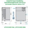 Габаритные размеры Schneider Electric Altivar 312